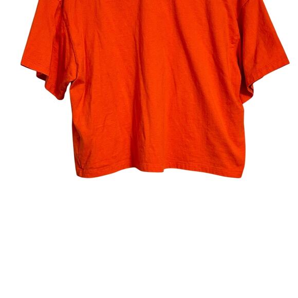 PUMA x Women's Orange-ish Pink Summer Spring Crop Top Sporty sz L - Picture 5 of 9